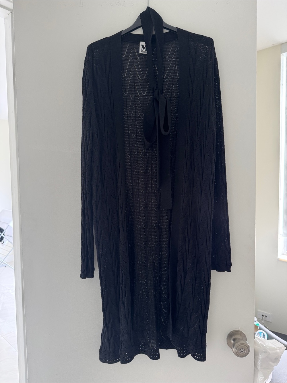 Missoni Black Openwork Knit Top